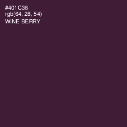 #401C36 - Wine Berry Color Image